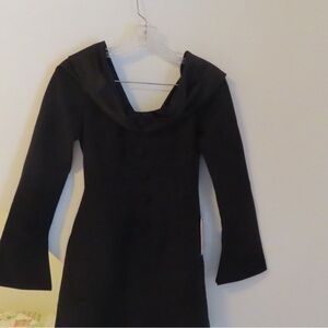 Muse Black Long Sleeve Dress